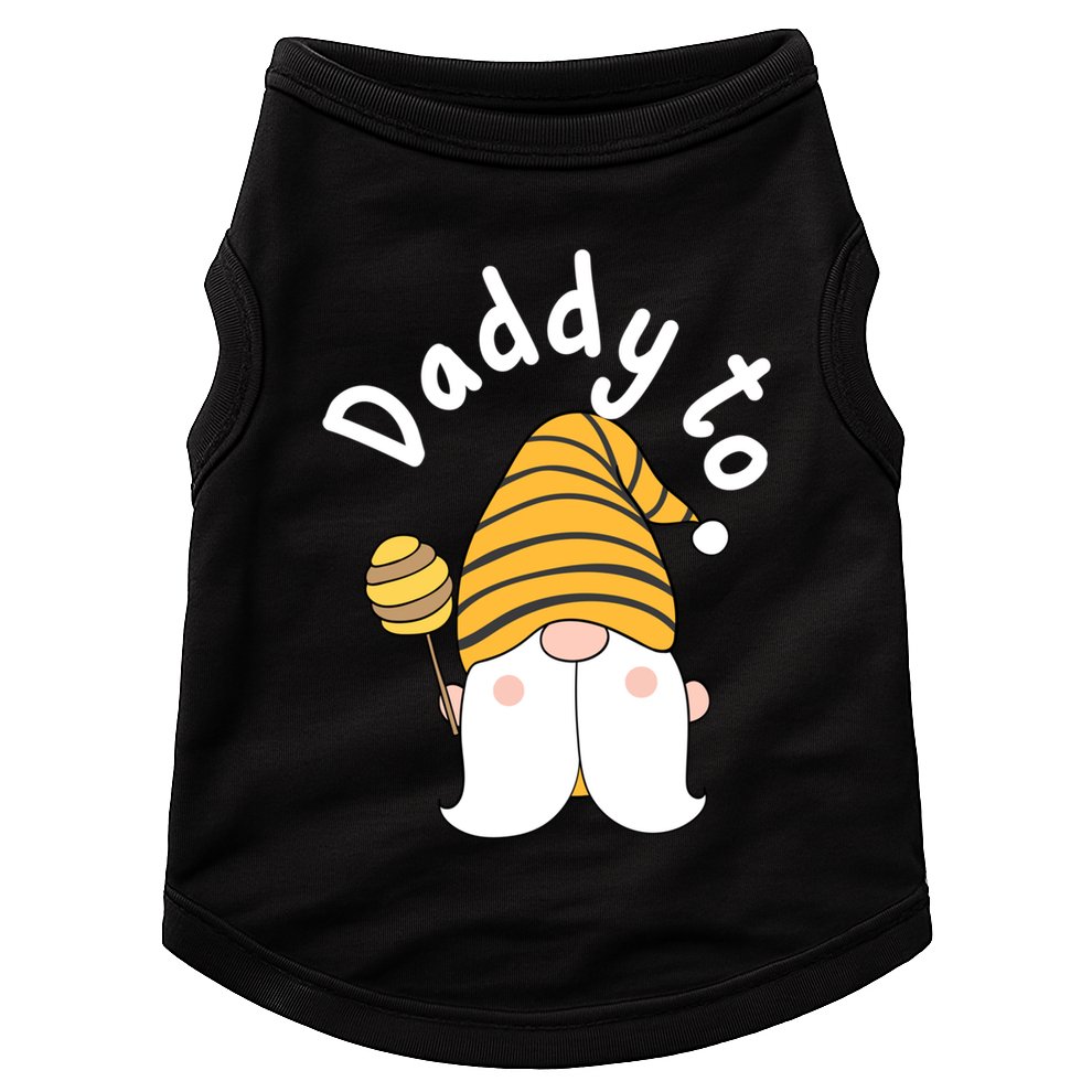 Funny Daddy To Bee New Father To Be Bee Gnome Gift Doggie Tank