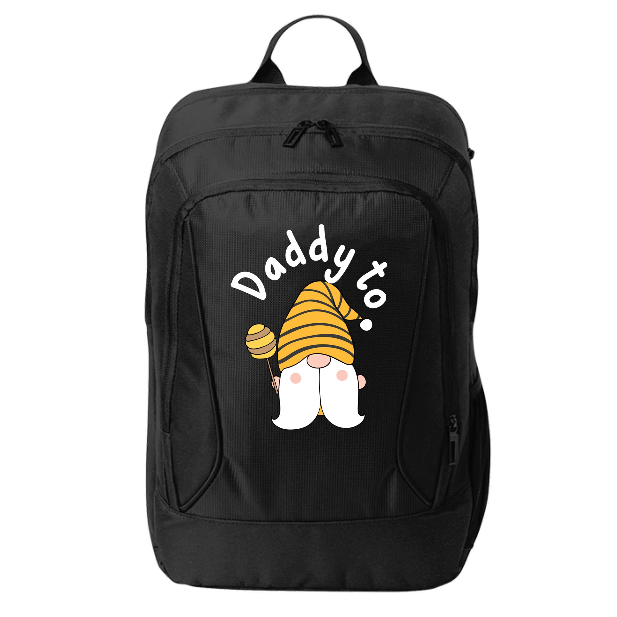 Funny Daddy To Bee New Father To Be Bee Gnome Gift City Backpack