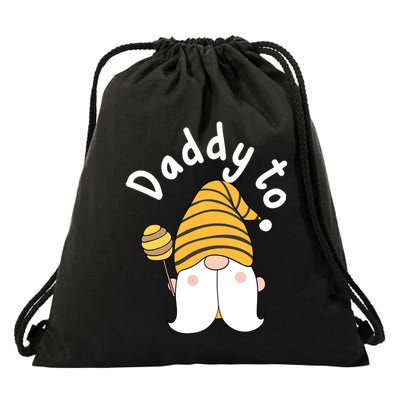Funny Daddy To Bee New Father To Be Bee Gnome Gift Drawstring Bag