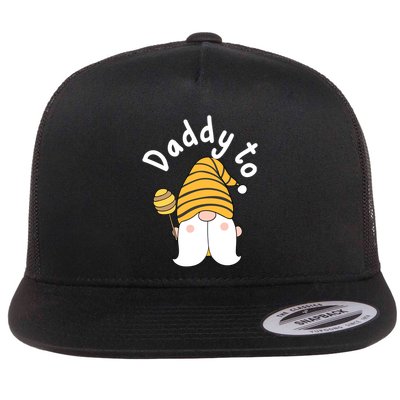 Funny Daddy To Bee New Father To Be Bee Gnome Gift Flatbill Hat