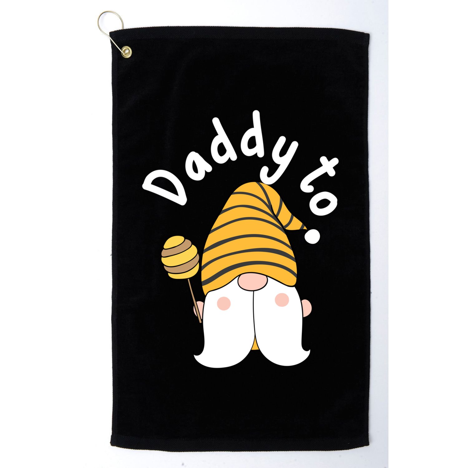 Funny Daddy To Bee New Father To Be Bee Gnome Gift Golf Towel