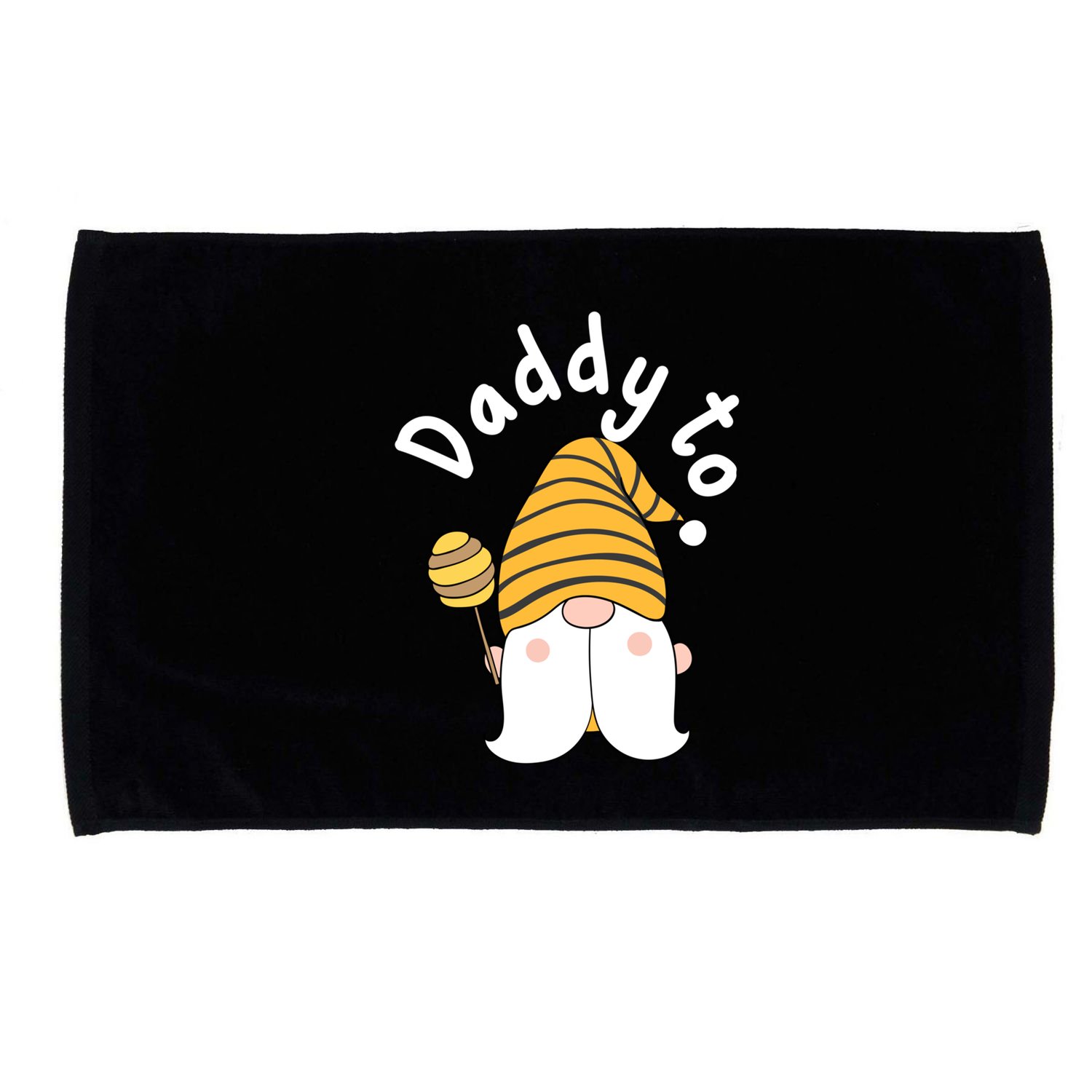 Funny Daddy To Bee New Father To Be Bee Gnome Gift Microfiber Hand Towel