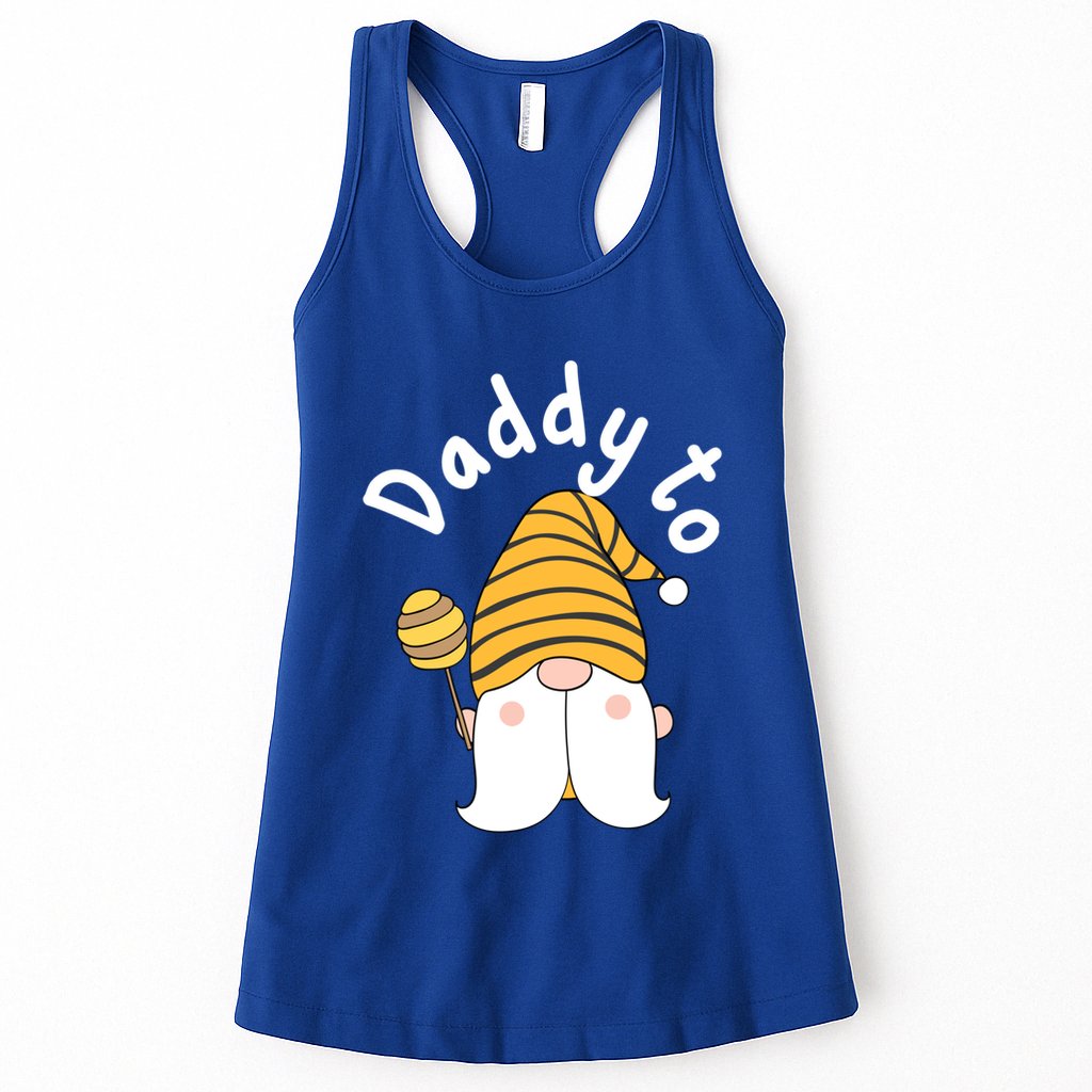 Funny Daddy To Bee New Father To Be Bee Gnome Gift Womens Tank Top