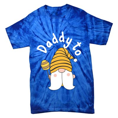 Funny Daddy To Bee New Father To Be Bee Gnome Gift Tie-Dye T-Shirt