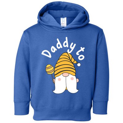 Funny Daddy To Bee New Father To Be Bee Gnome Gift Toddler Hoodie