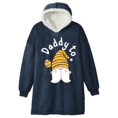 Funny Daddy To Bee New Father To Be Bee Gnome Gift Hooded Wearable Blanket