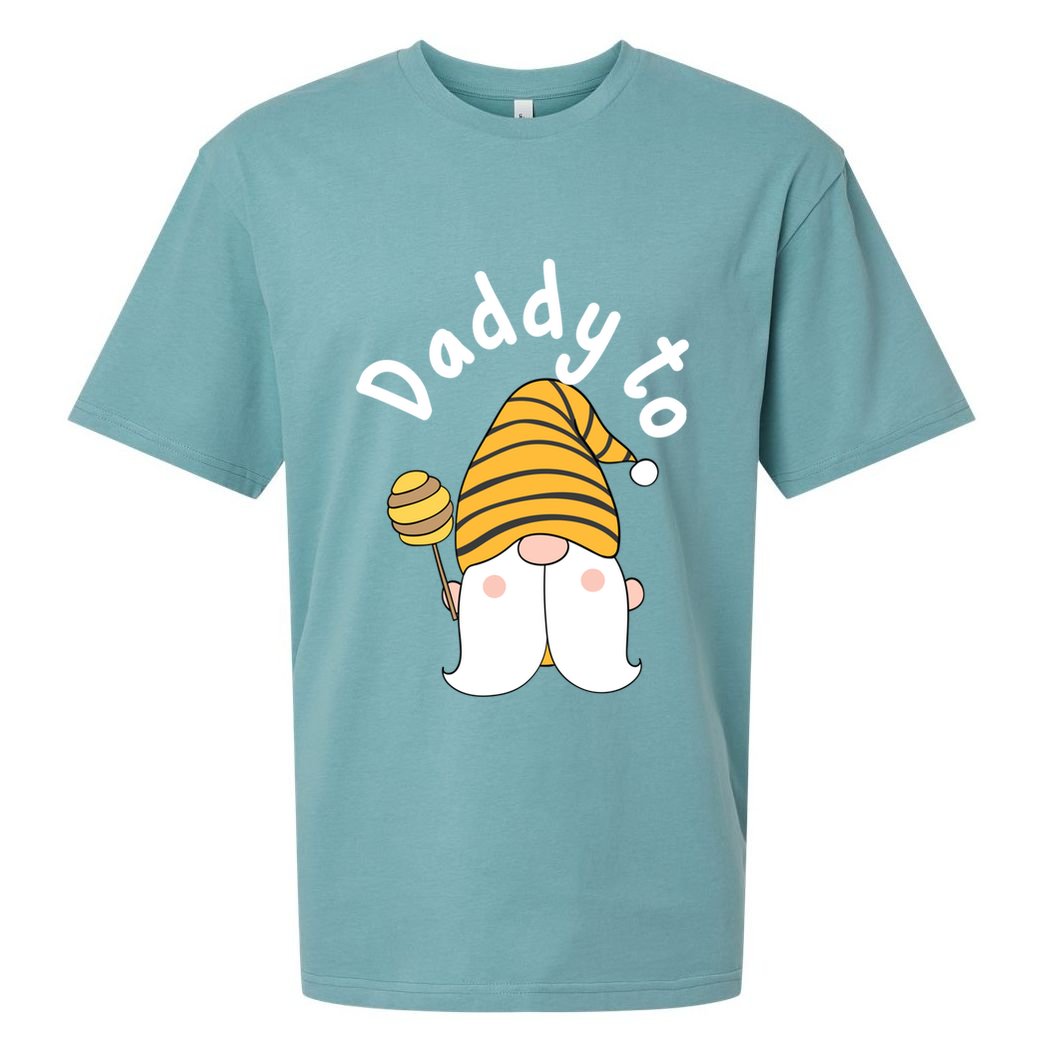 Funny Daddy To Bee New Father To Be Bee Gnome Gift Sueded Cloud Jersey T-Shirt
