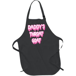 Funny Daddys Throat Goat Adult Humor Sarcastic Outfit Full-Length Apron With Pockets