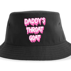 Funny Daddys Throat Goat Adult Humor Sarcastic Outfit Sustainable Bucket Hat