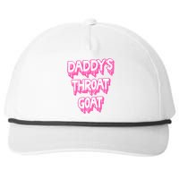 Funny Daddys Throat Goat Adult Humor Sarcastic Outfit Snapback Five-Panel Rope Hat