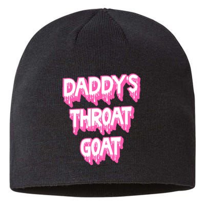 Funny Daddys Throat Goat Adult Humor Sarcastic Outfit Sustainable Beanie