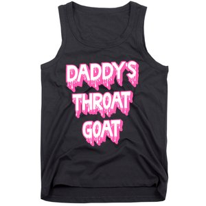 Funny Daddys Throat Goat Adult Humor Sarcastic Outfit Tank Top