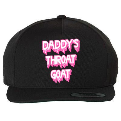 Funny Daddys Throat Goat Adult Humor Sarcastic Outfit Wool Snapback Cap