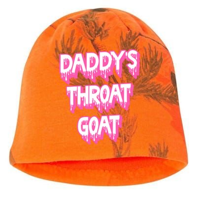 Funny Daddys Throat Goat Adult Humor Sarcastic Outfit Kati - Camo Knit Beanie