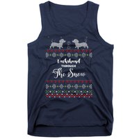 Funny Dachshund Through The Snow Gift Tank Top