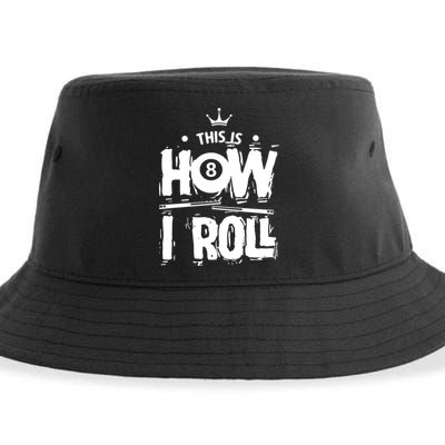 Father's Day This Is How I Roll Billiards Pool Player Gift For Dad Sustainable Bucket Hat