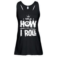 Father's Day This Is How I Roll Billiards Pool Player Gift For Dad Ladies Essential Flowy Tank