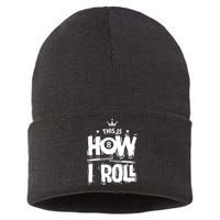Father's Day This Is How I Roll Billiards Pool Player Gift For Dad Sustainable Knit Beanie