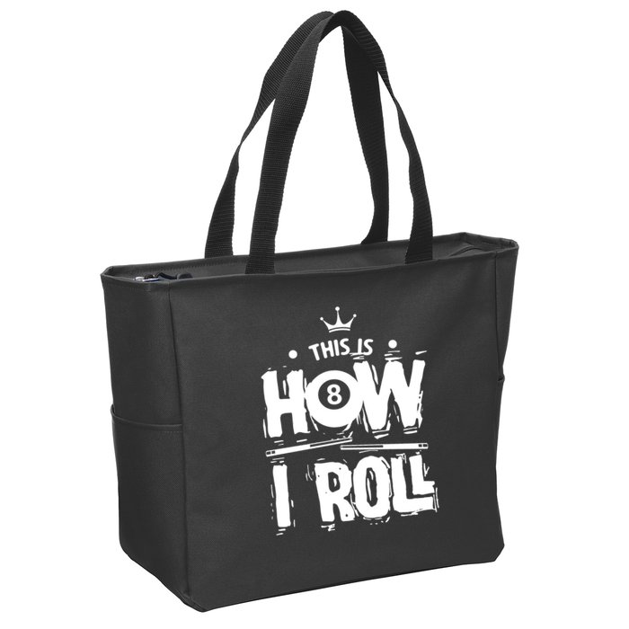 Father's Day This Is How I Roll Billiards Pool Player Gift For Dad Zip Tote Bag