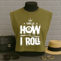 Father's Day This Is How I Roll Billiards Pool Player Gift For Dad Garment-Dyed Women's Muscle Tee
