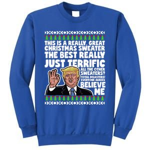 Funny Donald Trump Ugly Christmas Sweater Parody Speech Great Gift Sweatshirt