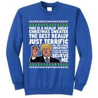 Funny Donald Trump Ugly Christmas Sweater Parody Speech Great Gift Sweatshirt