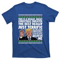 Funny Donald Trump Ugly Christmas Sweater Parody Speech Great Gift T-Shirt