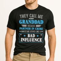 Fathers Day They Call Me Granddad Because Partner In Crime Cooling Performance Crew T-Shirt