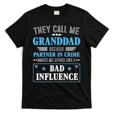 Fathers Day They Call Me Granddad Because Partner In Crime T-Shirt