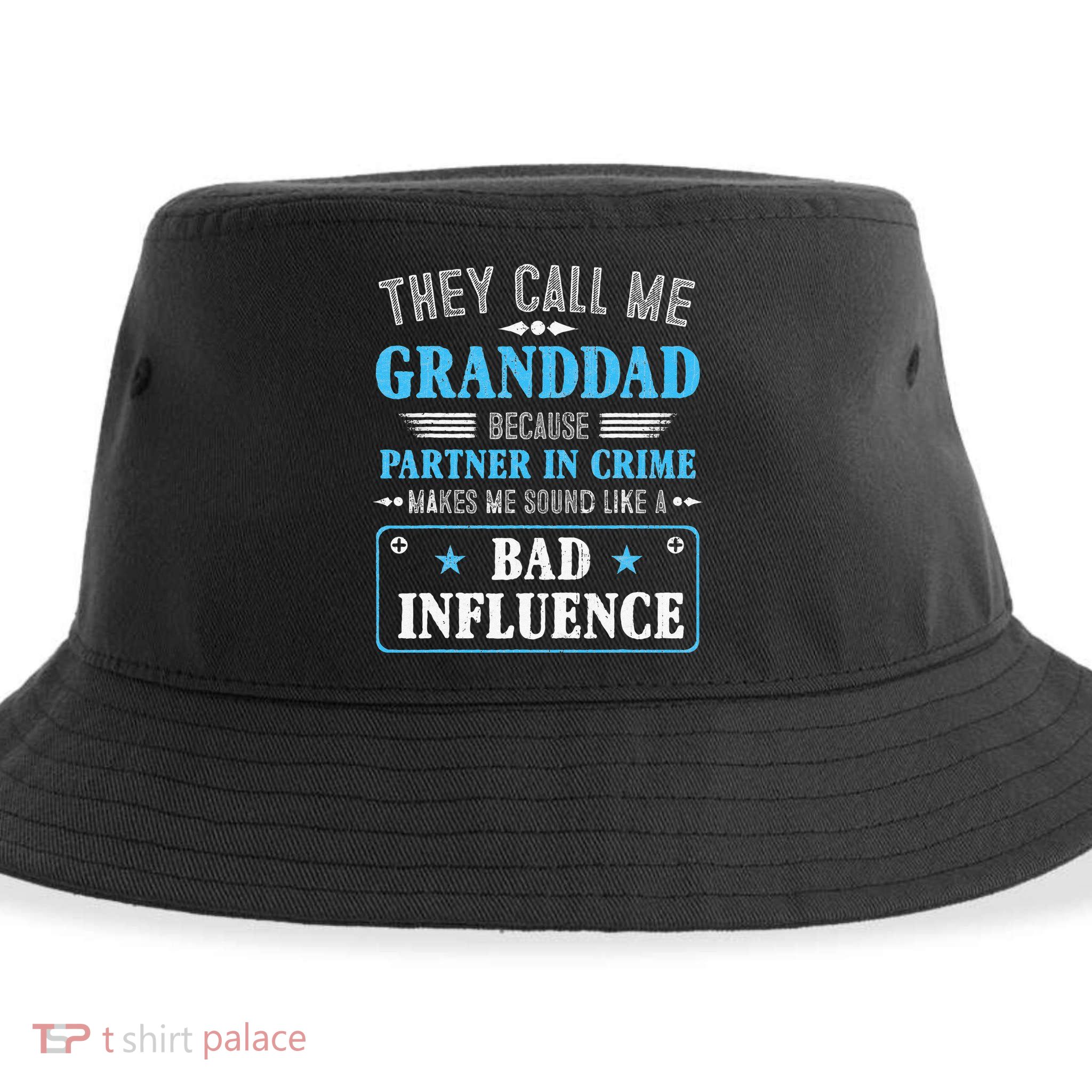Fathers Day They Call Me Granddad Because Partner In Crime Sustainable Bucket Hat