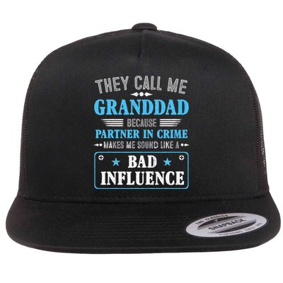 Fathers Day They Call Me Granddad Because Partner In Crime Flatbill Hat