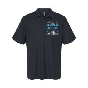 Fathers Day They Call Me Granddad Because Partner In Crime Softstyle Adult Sport Polo