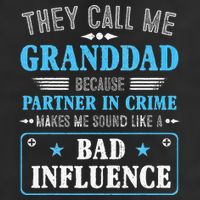 Fathers Day They Call Me Granddad Because Partner In Crime 25L Jumbo Tote