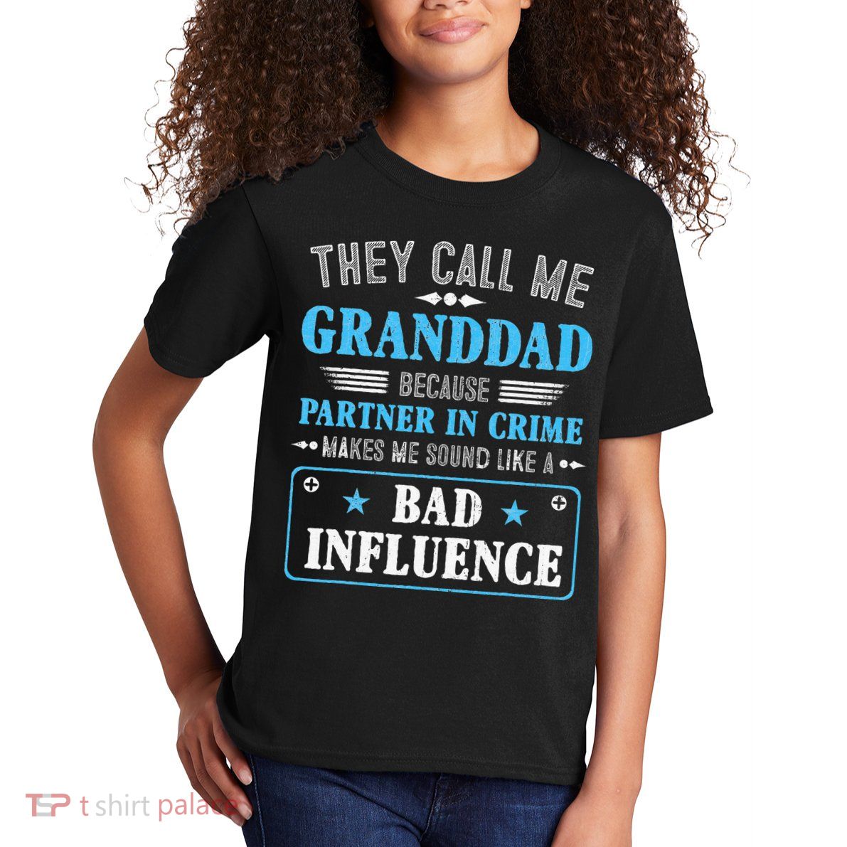 Fathers Day They Call Me Granddad Because Partner In Crime Kids T-Shirt