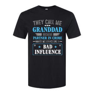 Fathers Day They Call Me Granddad Because Partner In Crime Softstyle CVC T-Shirt