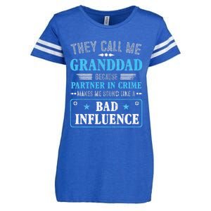 Fathers Day They Call Me Granddad Because Partner In Crime Enza Ladies Jersey Football T-Shirt