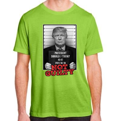 Funny Donald Trump Not Guilty Mug Shot Adult ChromaSoft Performance T-Shirt