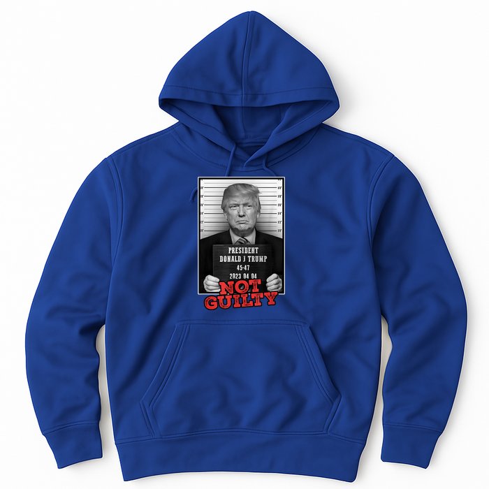 Funny Donald Trump Not Guilty Mug Shot Hoodie