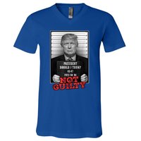 Funny Donald Trump Not Guilty Mug Shot V-Neck T-Shirt