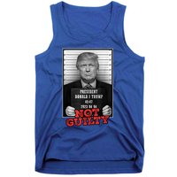 Funny Donald Trump Not Guilty Mug Shot Tank Top