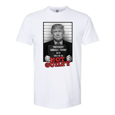 Funny Donald Trump Not Guilty Mug Shot Softstyle® CVC T-Shirt