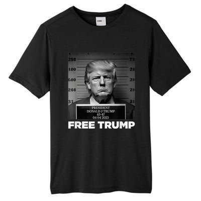 Free Donald Trump Mugshot Tall Fusion ChromaSoft Performance T-Shirt