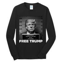 Free Donald Trump Mugshot Tall Long Sleeve T-Shirt