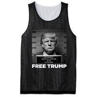 Free Donald Trump Mugshot Mesh Reversible Basketball Jersey Tank