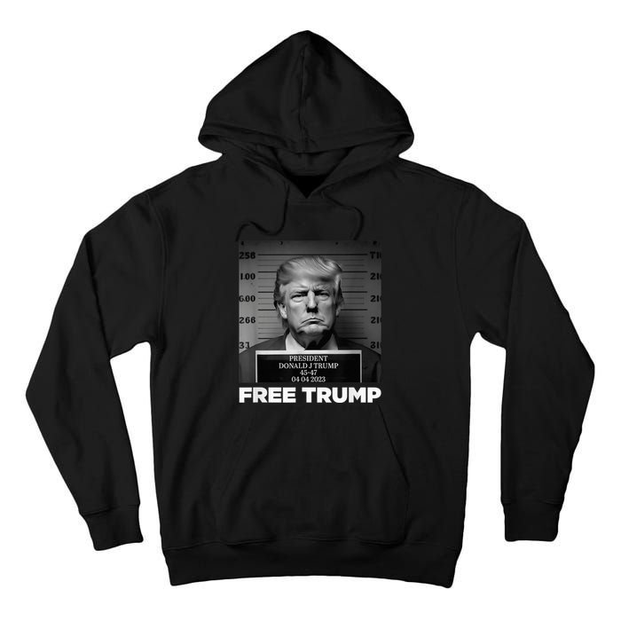 Free Donald Trump Mugshot Tall Hoodie