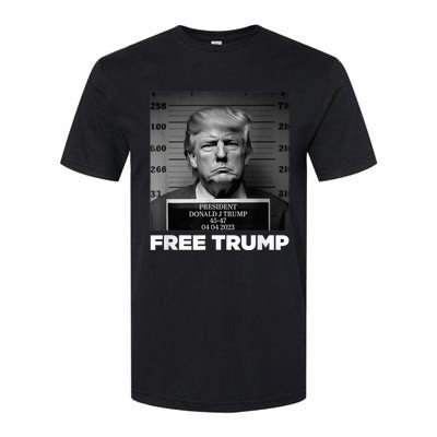 Free Donald Trump Mugshot Softstyle CVC T-Shirt