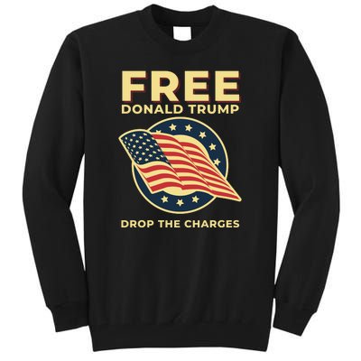 Free Donald Trump MAGA Conservative Tall Sweatshirt