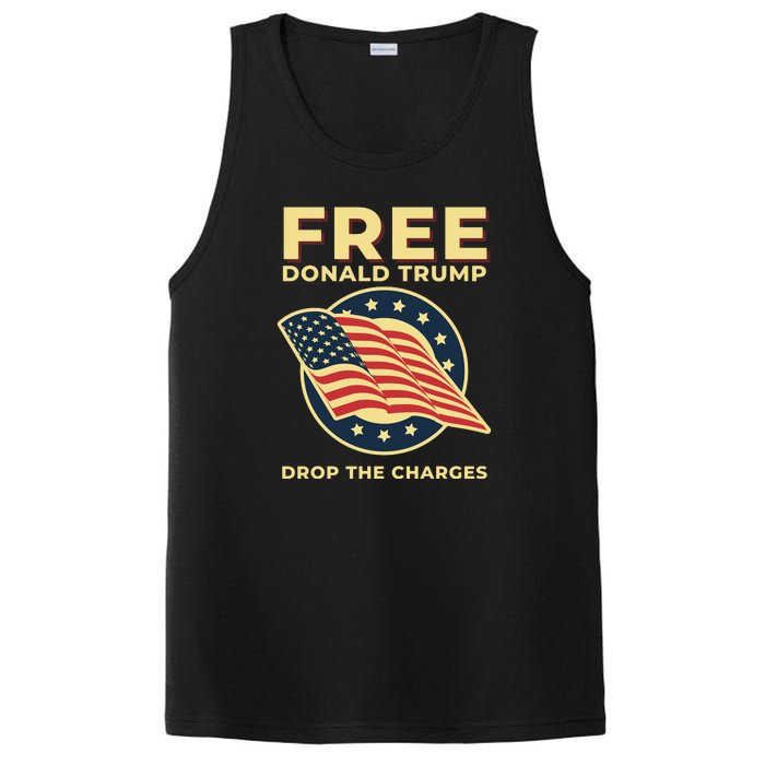 Free Donald Trump MAGA Conservative PosiCharge Competitor Tank