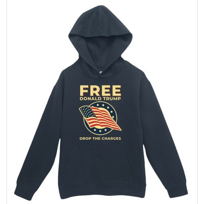 Free Donald Trump MAGA Conservative Urban Pullover Hoodie