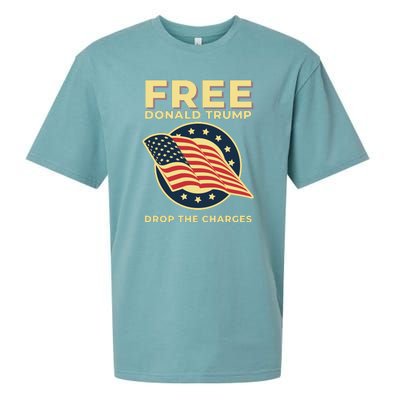 Free Donald Trump MAGA Conservative Sueded Cloud Jersey T-Shirt